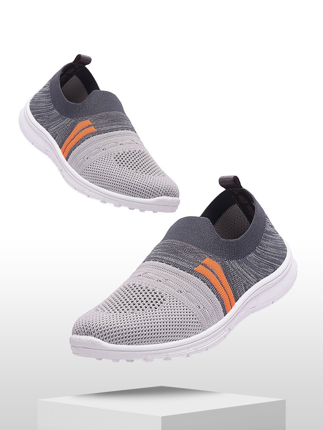 

SPRENGE Boys Woven Design Slip-On Sneakers, Grey