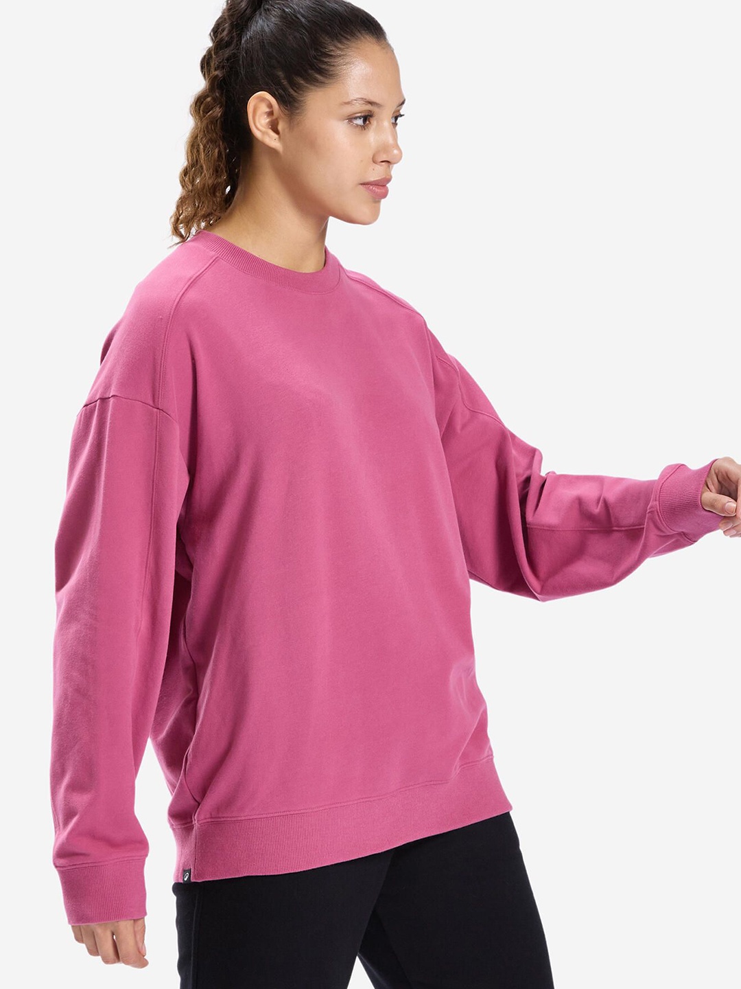 

Domyos By Decathlon Women Round Neck Sweatshirts, Pink