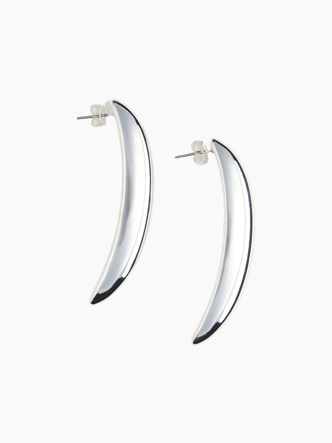 

H&M Curved Earrings, Silver