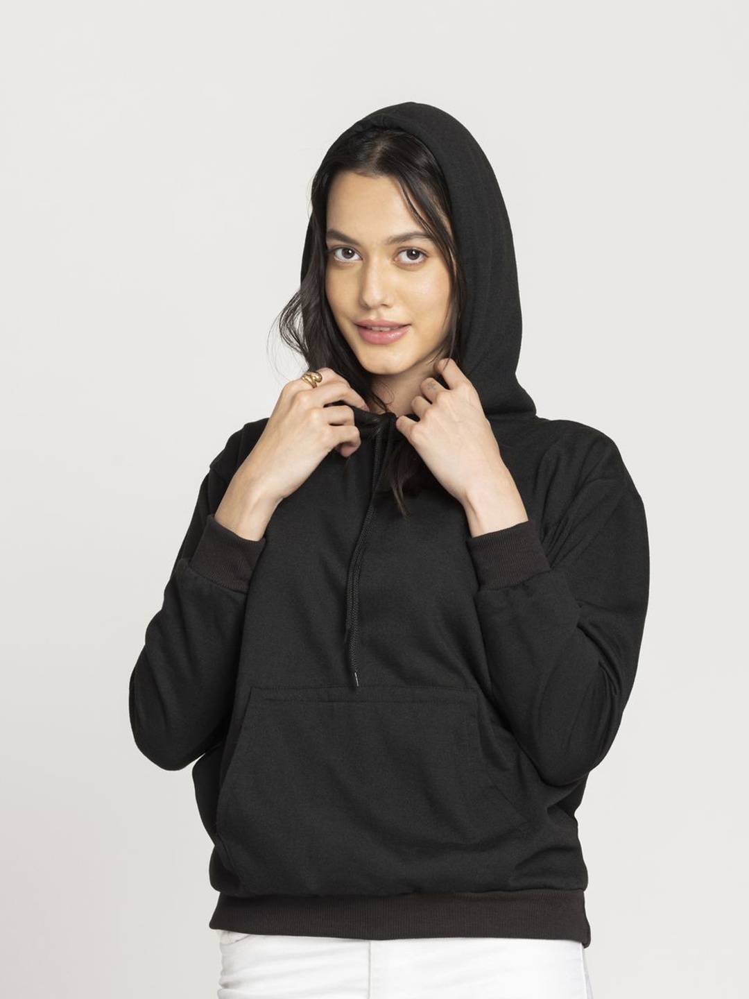 

OCTICS Women Hooded Sweatshirt, Black
