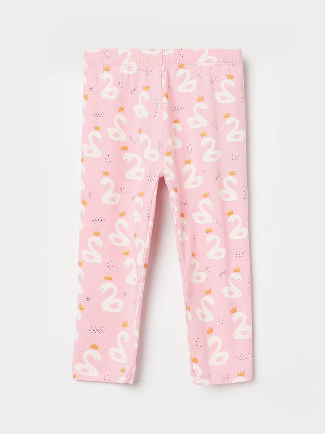 

Juniors by Lifestyle Girls Printed Pure Cotton Leggings, Pink