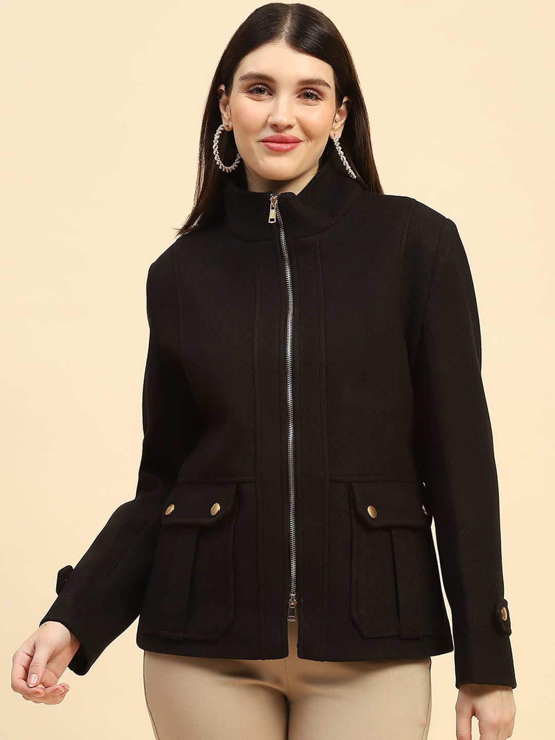 

Global Republic Women Lightweight Outdoor Tailored Jacket, Black