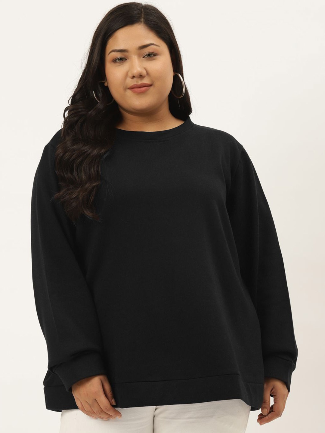 

theRebelinme Women Sweatshirt, Black