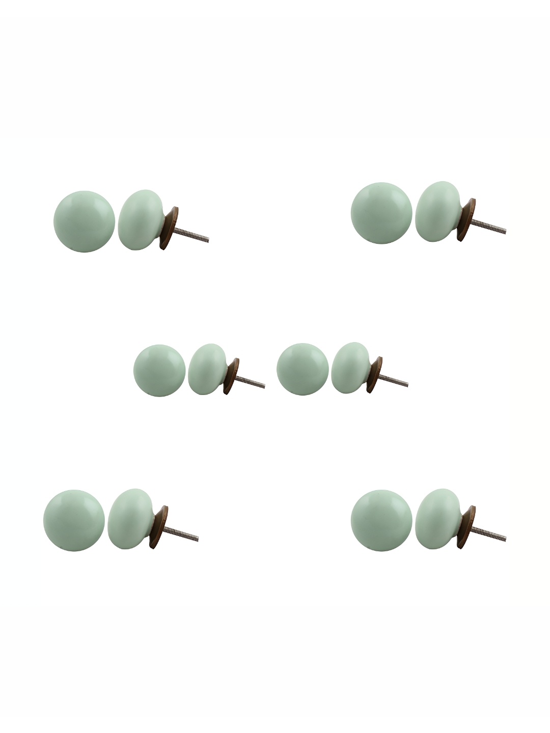

Indianshelf 6 Pcs Green Ceramic Knobs
