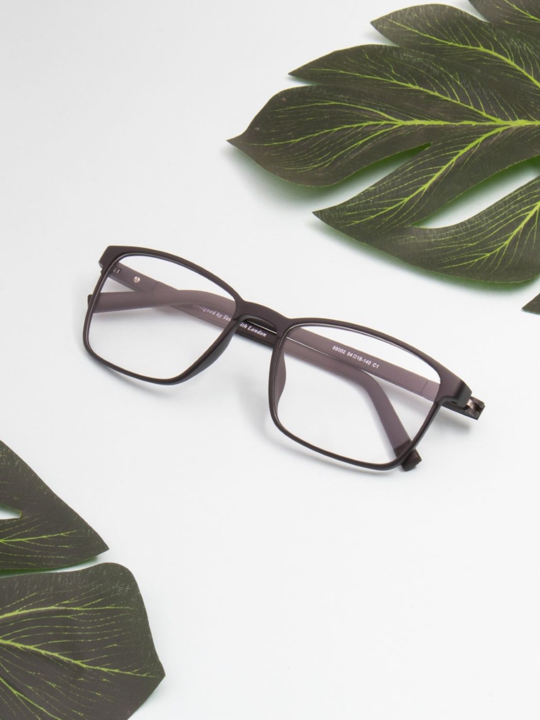 

Ted Smith Unisex Full Rim Wayfarer Frames, Black