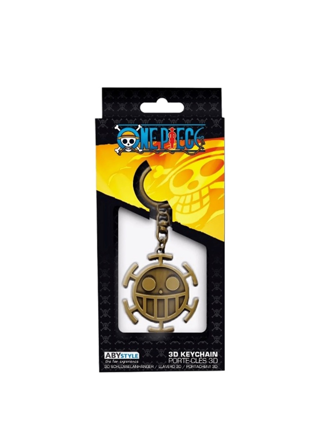 

Entertainment Store Metal Trafalgar Law 3D Keychain, Yellow
