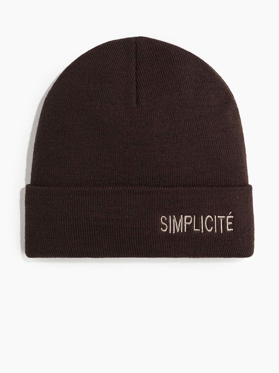 

H&M Fine-knit Beanie, Brown