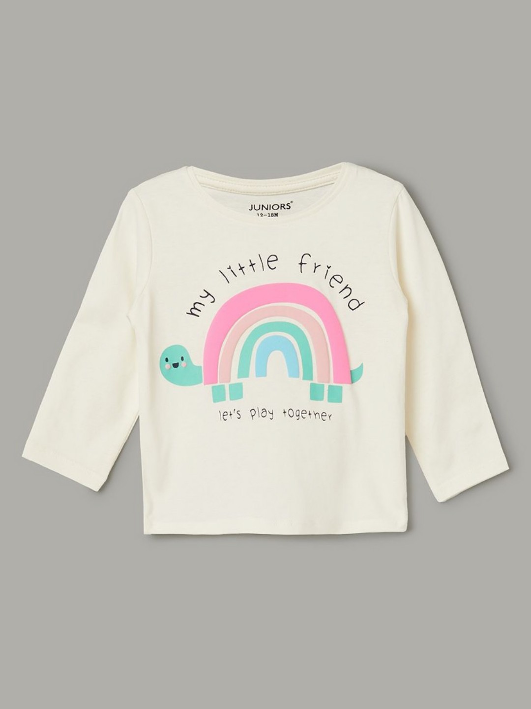 

Juniors by Lifestyle Girls Printed T-shirt, Beige