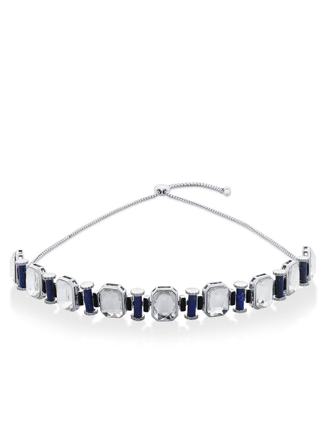 

Isharya Brass Choker Necklace, Silver