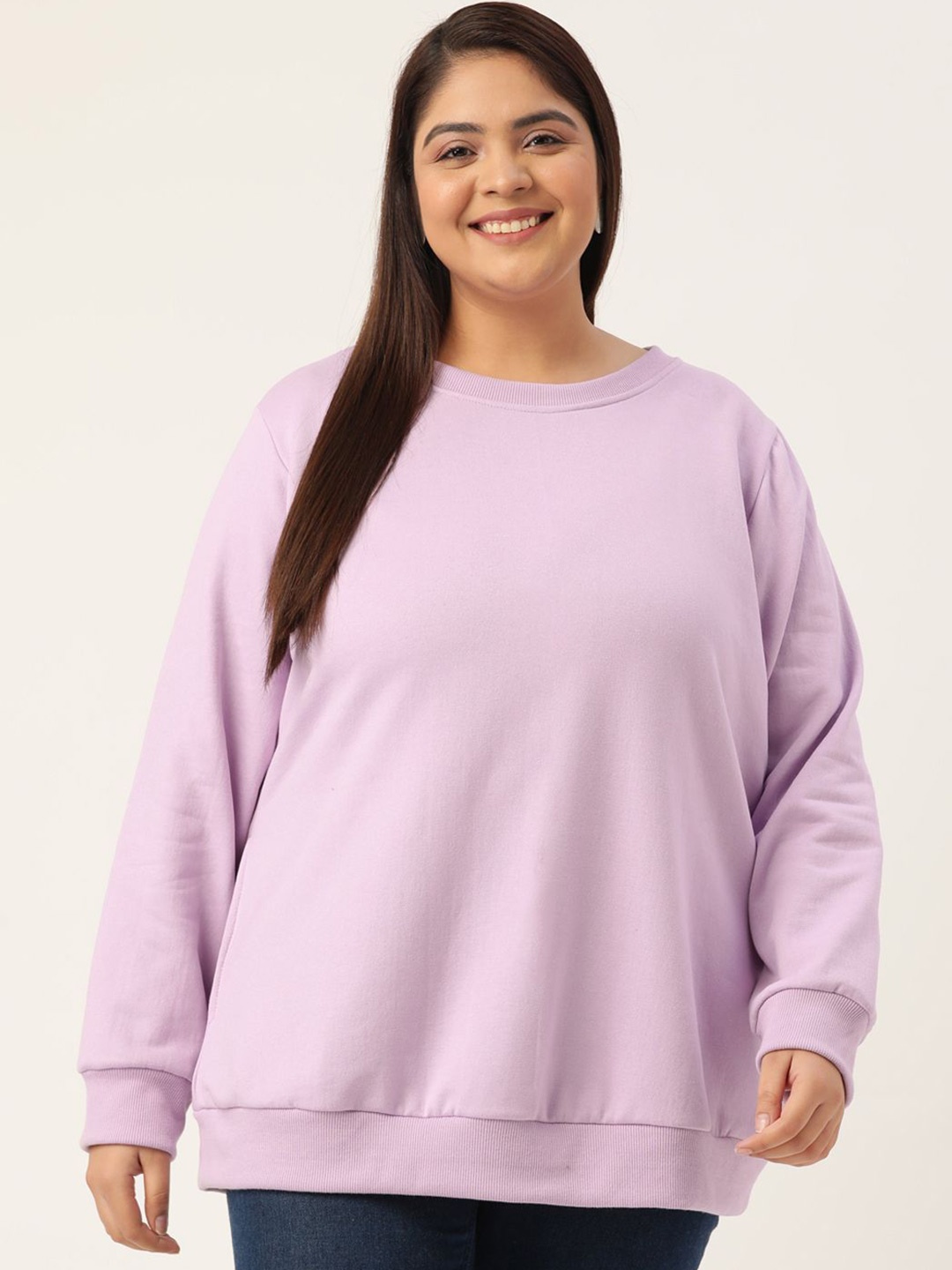 

theRebelinme Women Sweatshirt, Lavender