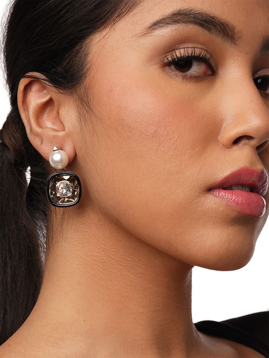 

Isharya Contemporary Drop Earrings, Silver