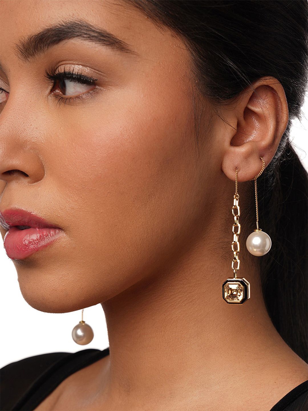 

Isharya Contemporary Drop Earrings, Gold