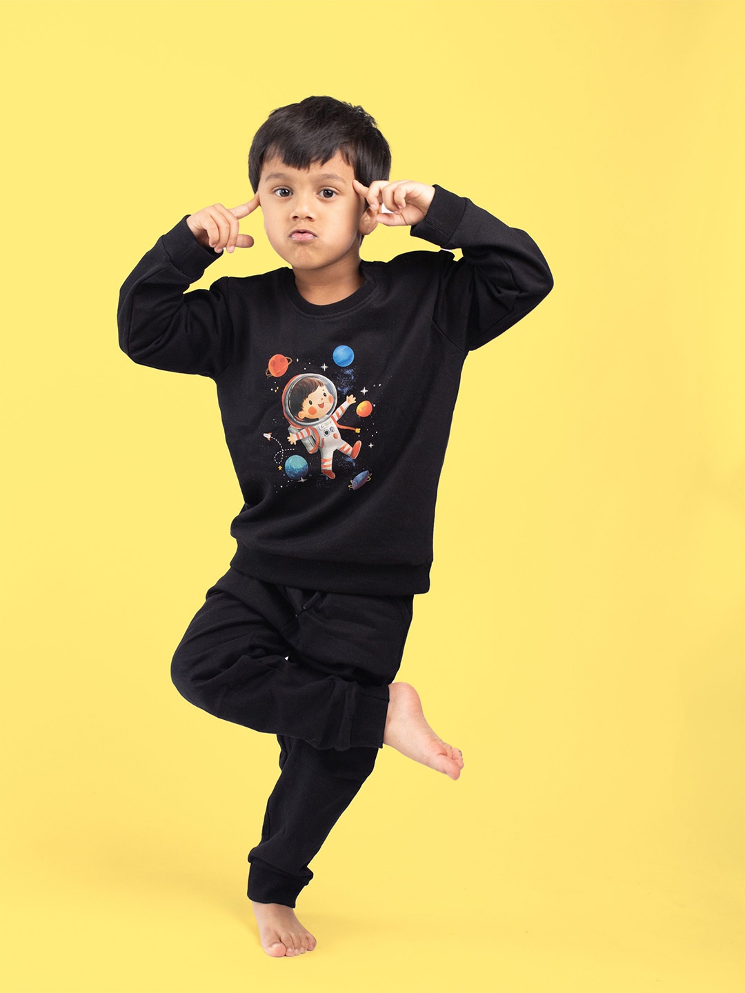 

Orange Sugar Unisex Kids Sweatshirt, Black