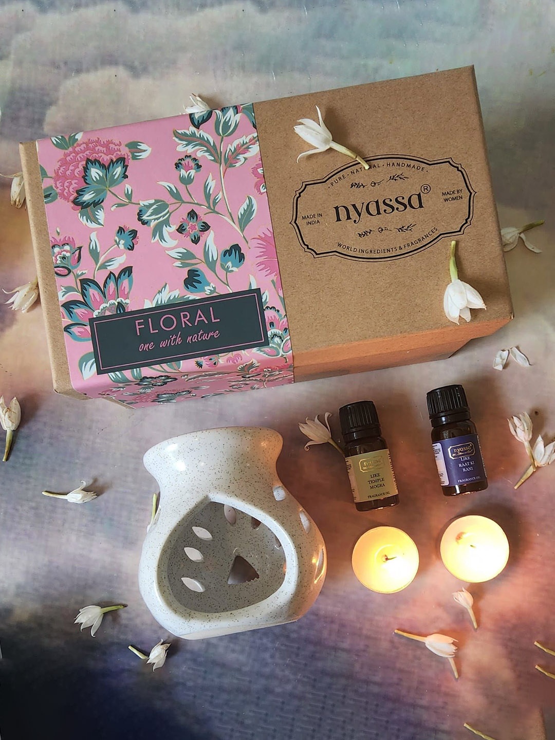 

Nyassa Floral One With Nature Diffuser Gift Set, Brown