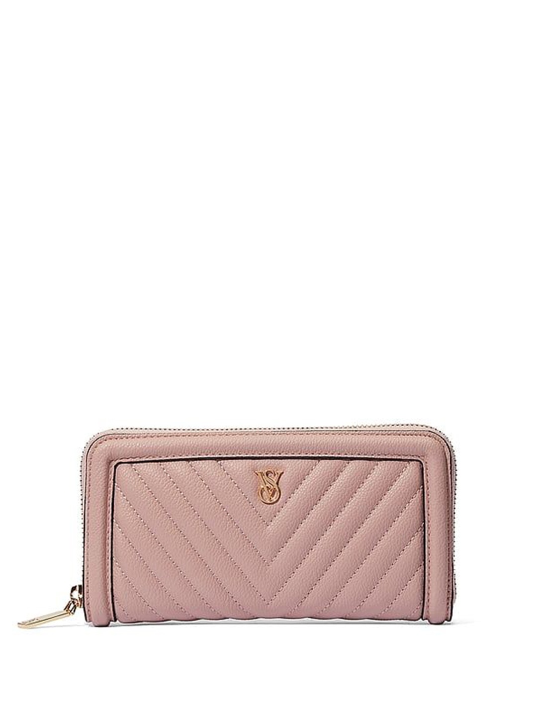 

Victoria's Secret Women PU Zip Around Wallet, Pink