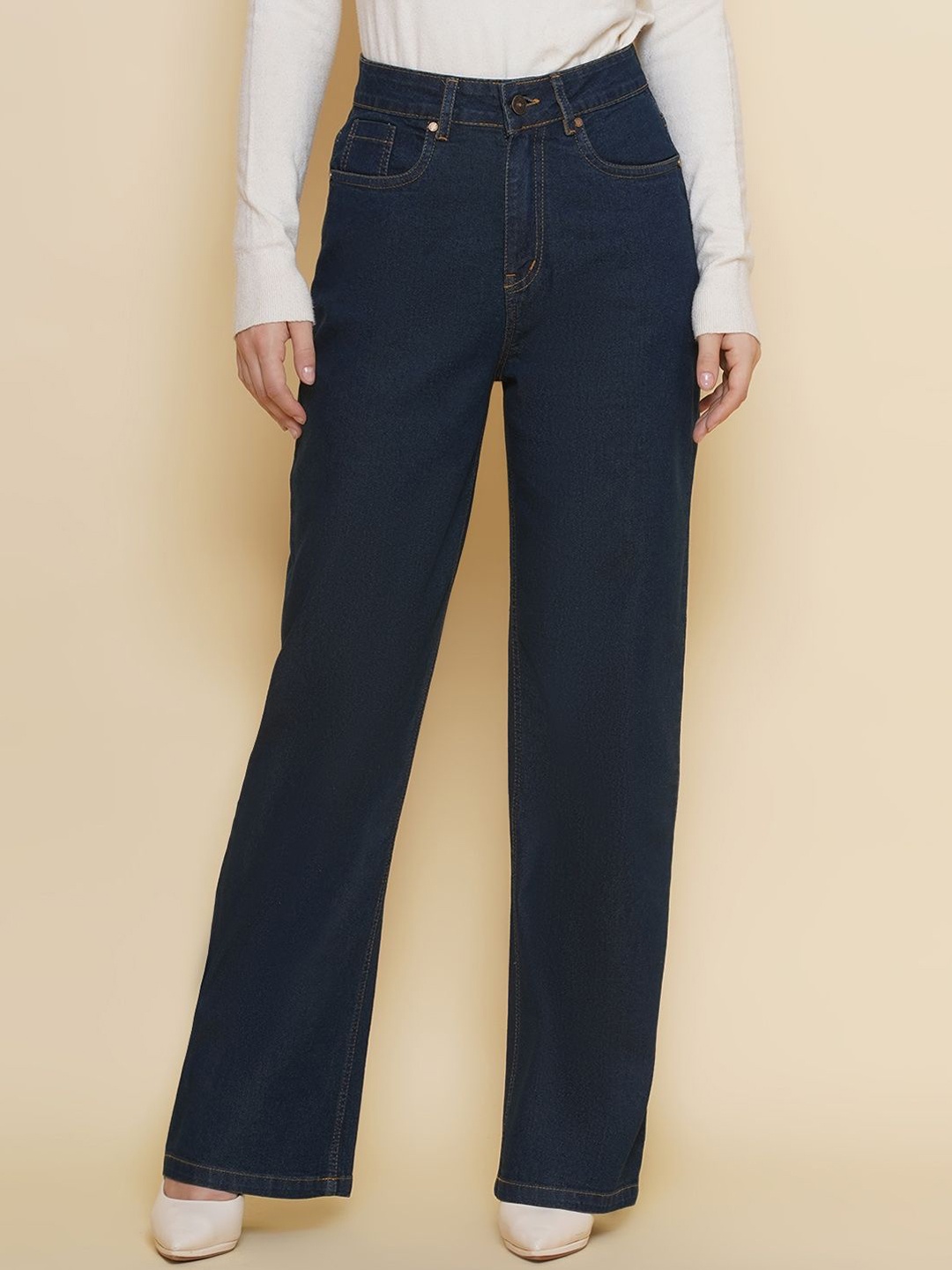 

PUELLA Women Flared High-Rise Stretchable Jeans, Blue