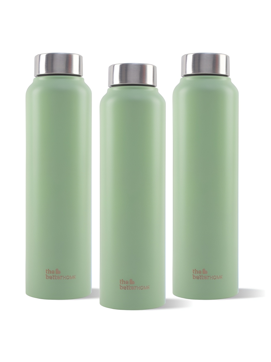 

The Better Home Green 3 Pieces Stainless Steel Leakproof & Durable Water Bottle 1 L