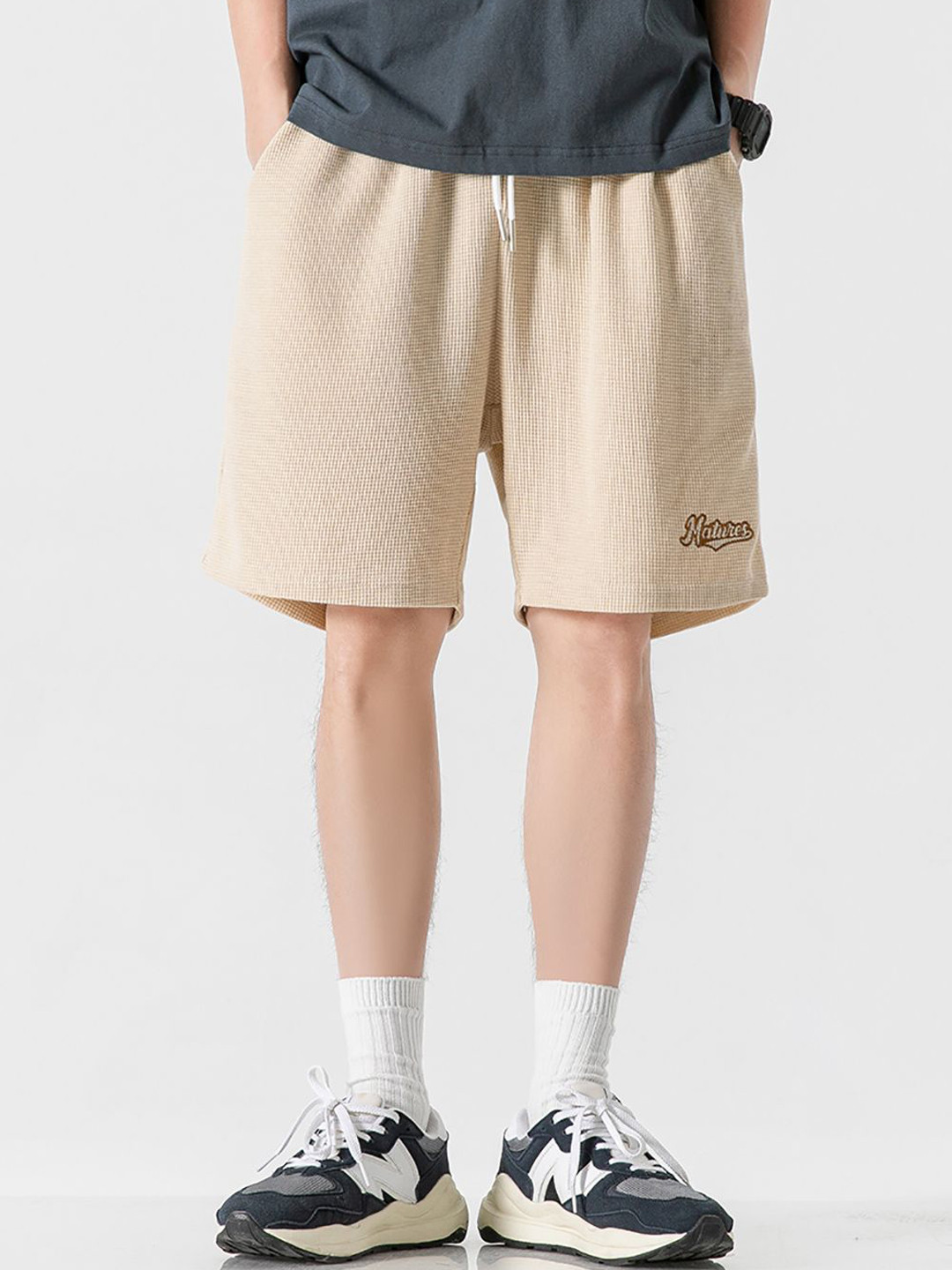 

StyleCast x Revolte Men Outdoor Shorts, Beige