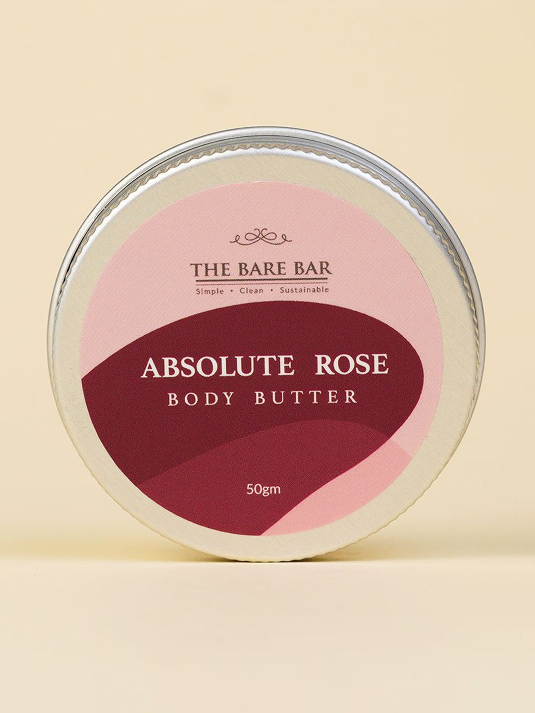 

The Bare Bar Absolute Rose Body Butter- 50 g, Cream