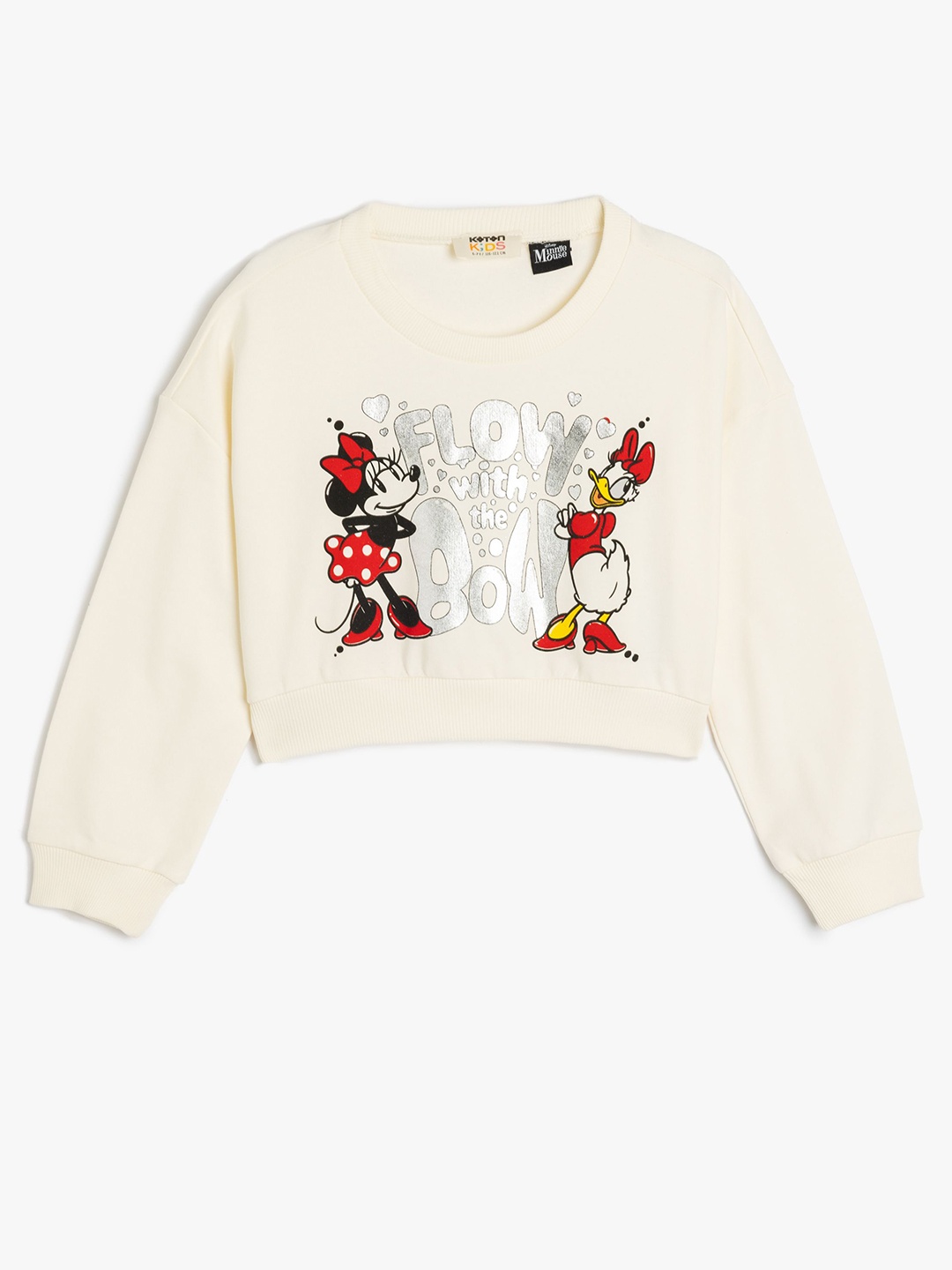 

Koton Girls Humour and Comic Printed Sweatshirt, Beige