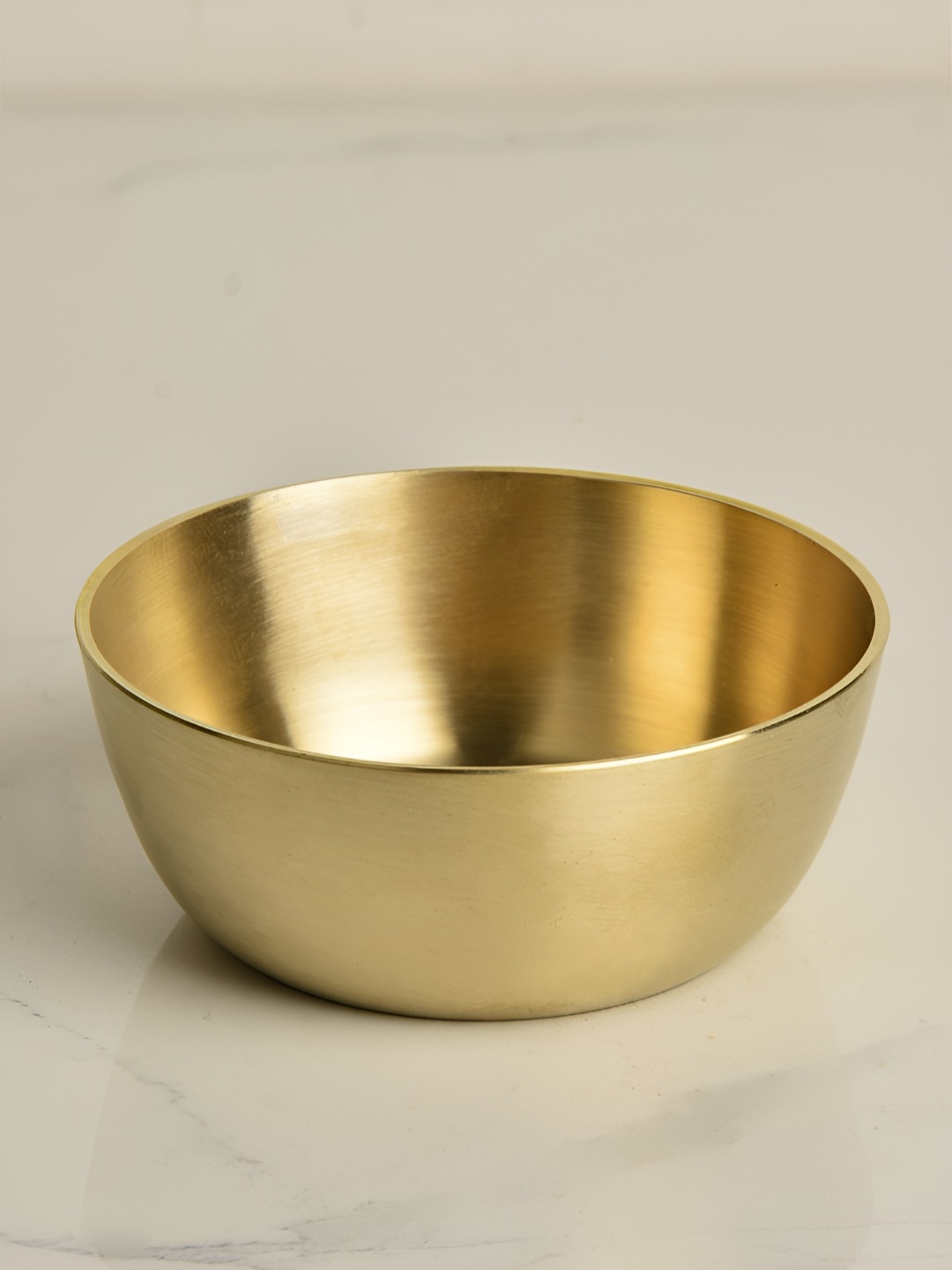 

StyleMyWay Gold Toned Brass Serving Bowl 150 ml