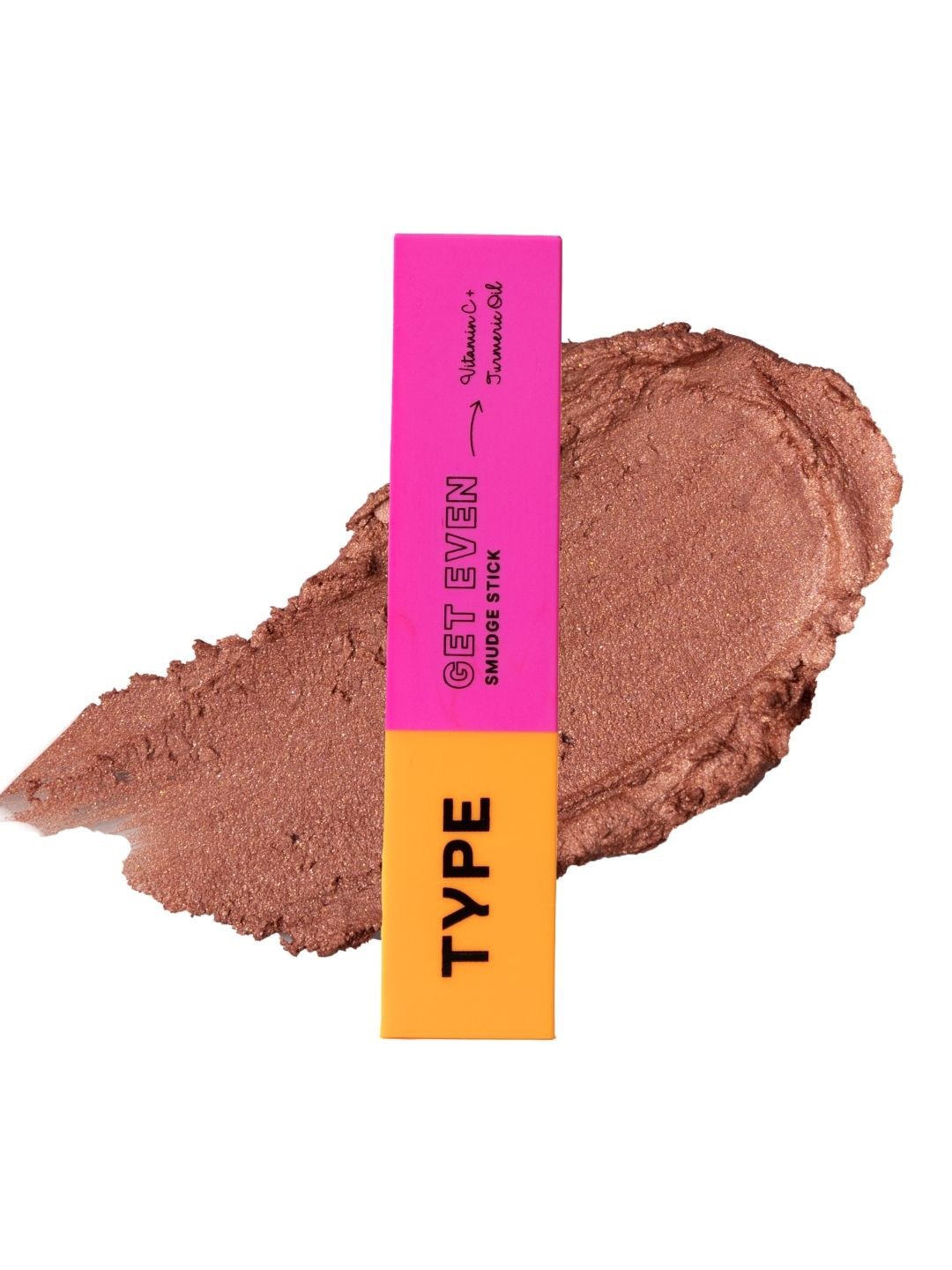 

TYPE BEAUTY INC Get Even Smudge Cream Blush Stick- 12 g- Peach Glow, Red
