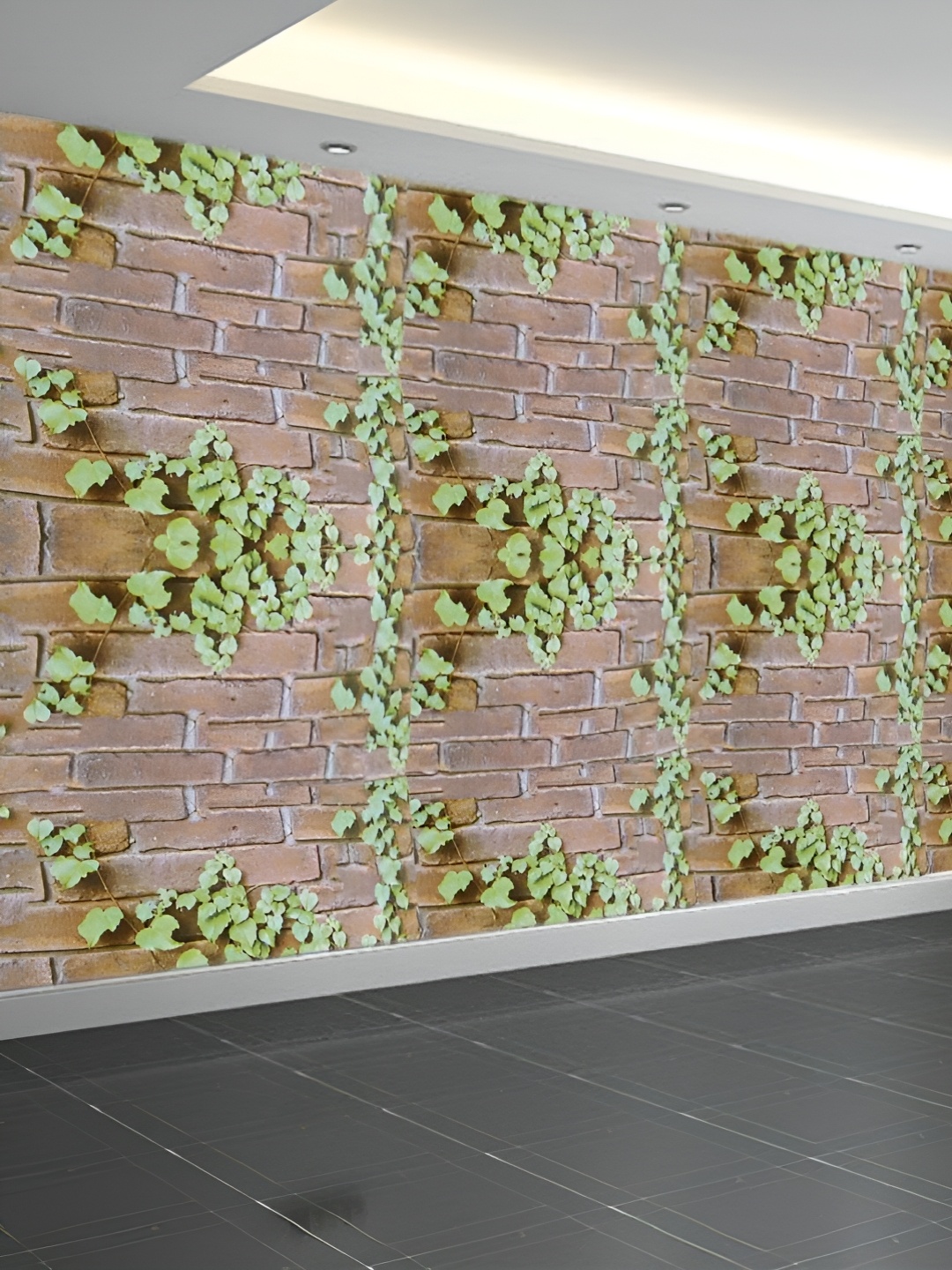 

Asian royal Brown & Green Printed Self-Adhesive Waterproof Wallpaper