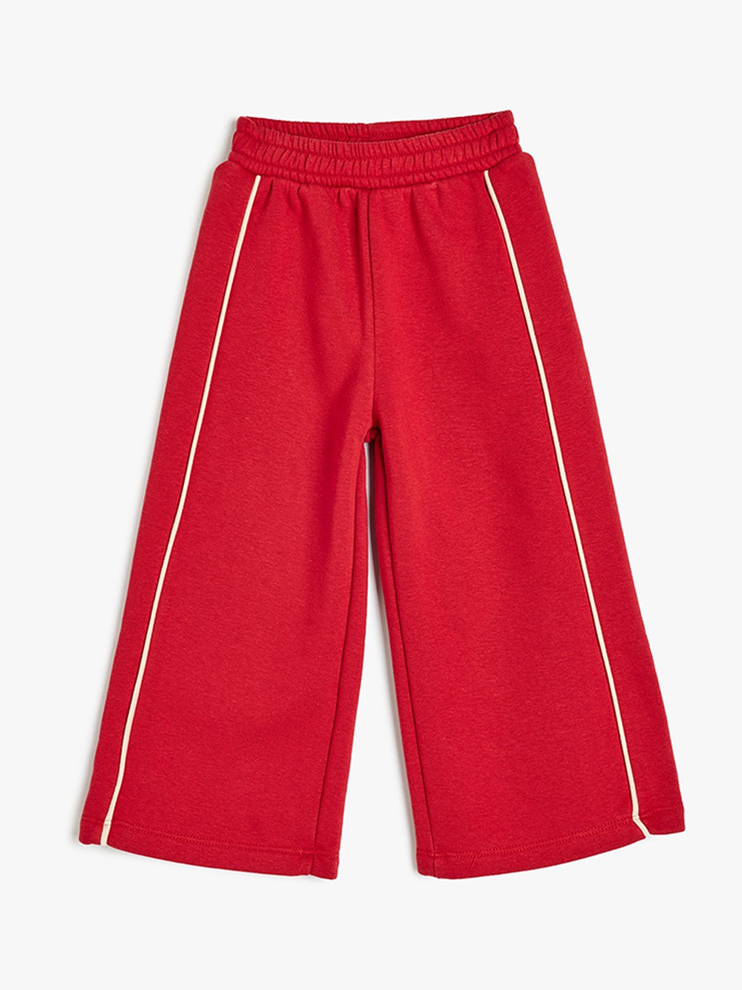 

Koton Girls Striped Mid-Rise Slip On Track Pants, Red