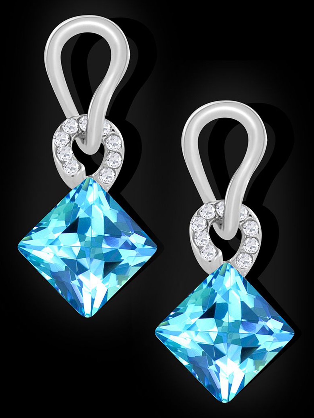 

ZIVOM Contemporary Drop Earrings, Silver