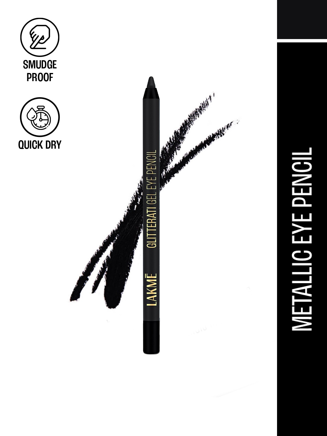 

Lakme Absolute Waterproof Explore Eye Pencil 1.2 g - Mysterious Black