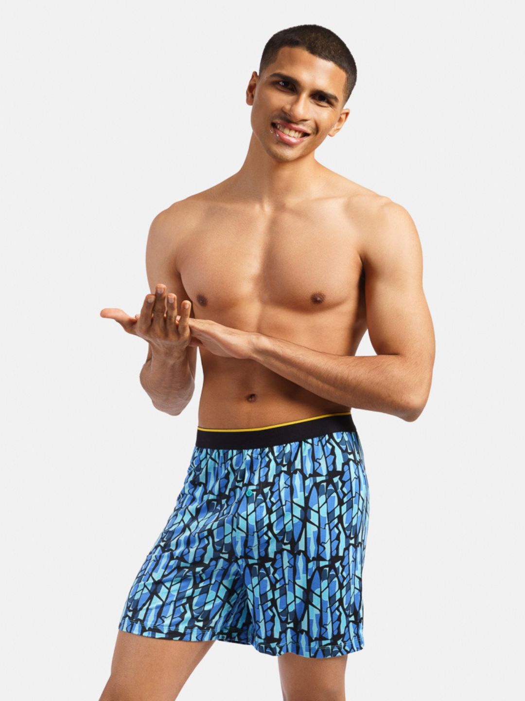 

bummer Men Printed Boxers BOICE01S, Blue