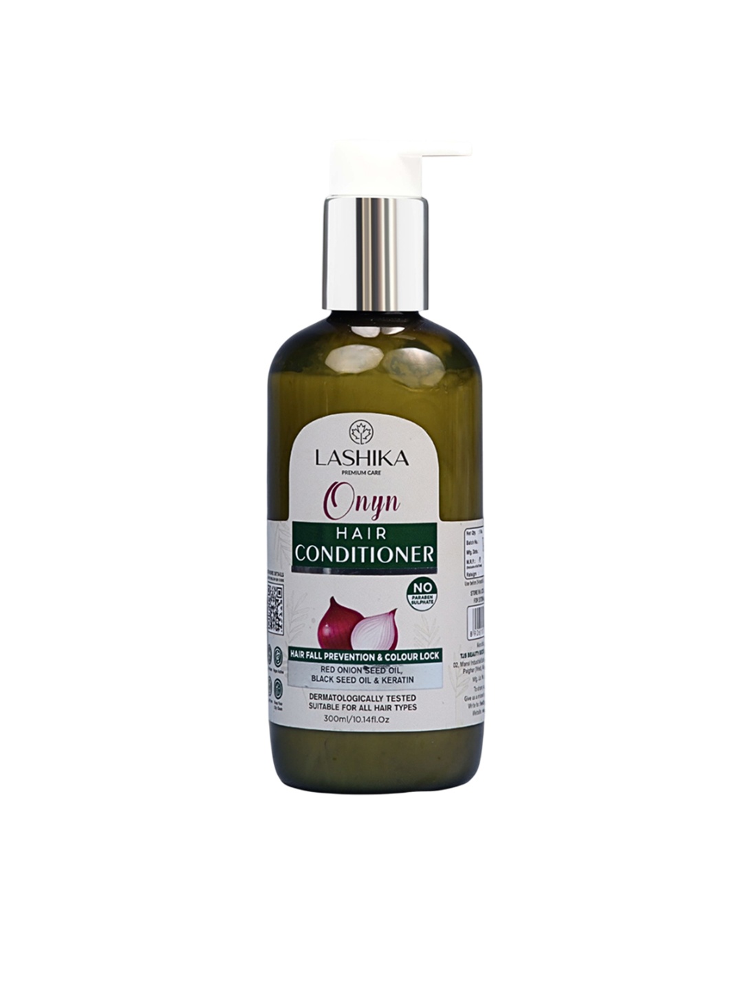 

LASHIKA Onyn Hair Conditioner With Red Onion Seed Oil - 300 ml, Green