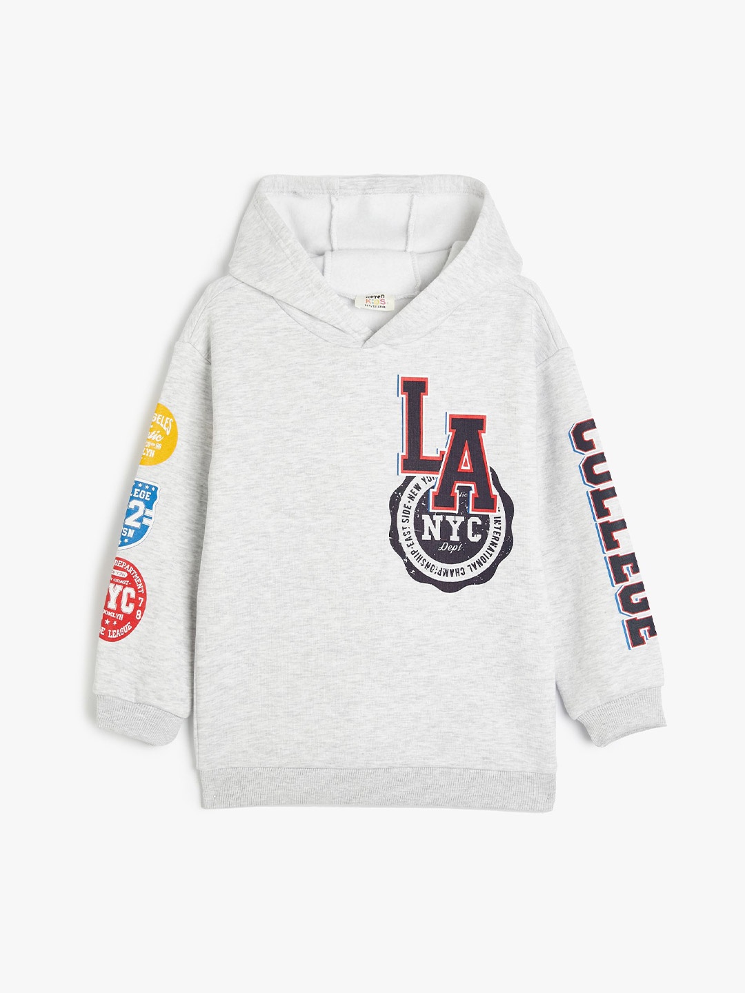 

Koton Boys Printed Hood Long Sleeves Sweatshirt, Grey