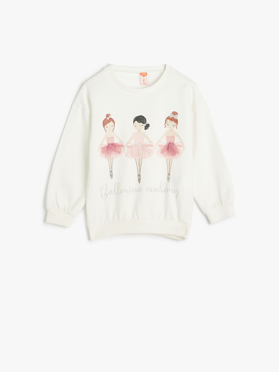 

Koton Girls Graphic Printed Sweatshirt, White