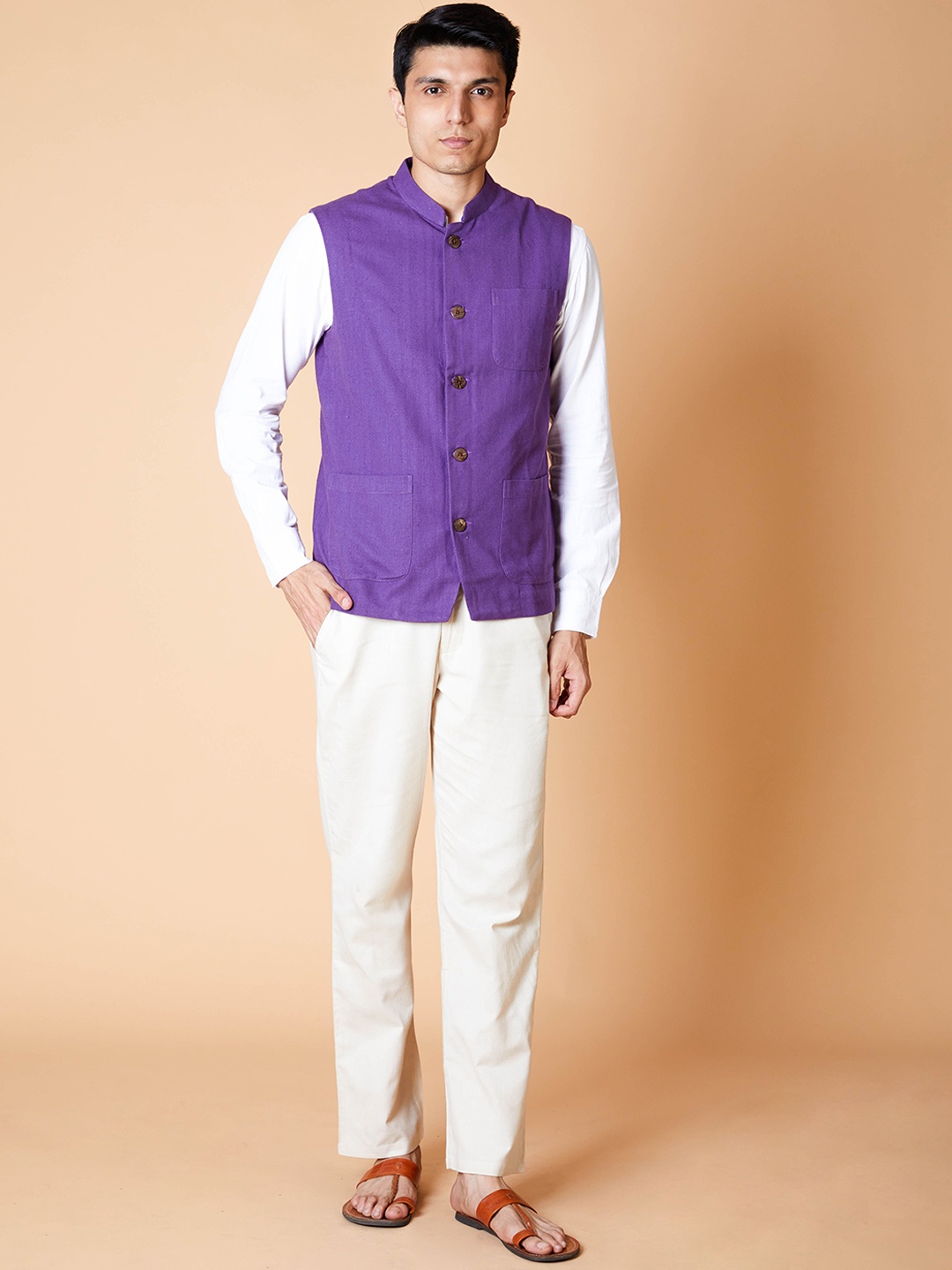 

Ekmatra Men Nehru Jackets, Purple
