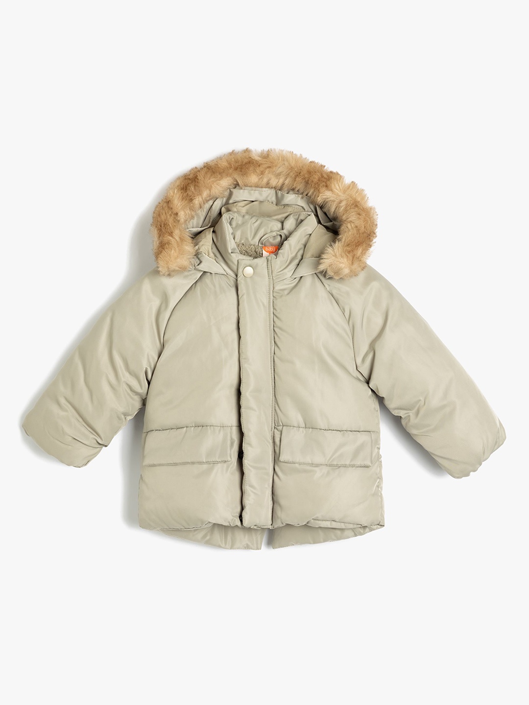 

Koton Boys Long Sleeve Hooded Puffer Jacket, Grey