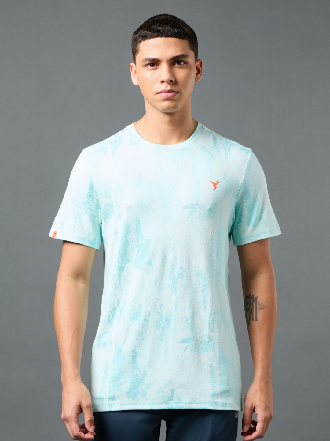 

Technosport Men Anti Static Slim Fit T-shirt, Blue