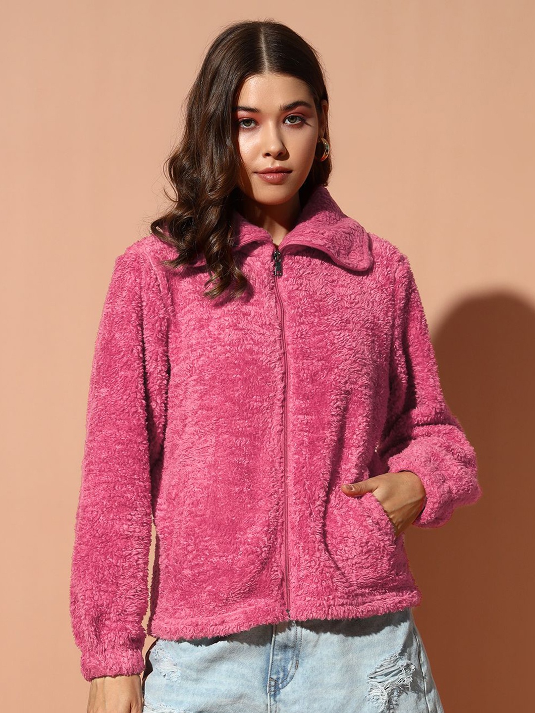 

The Dry State Women Front-Open Sweatshirts, Rose