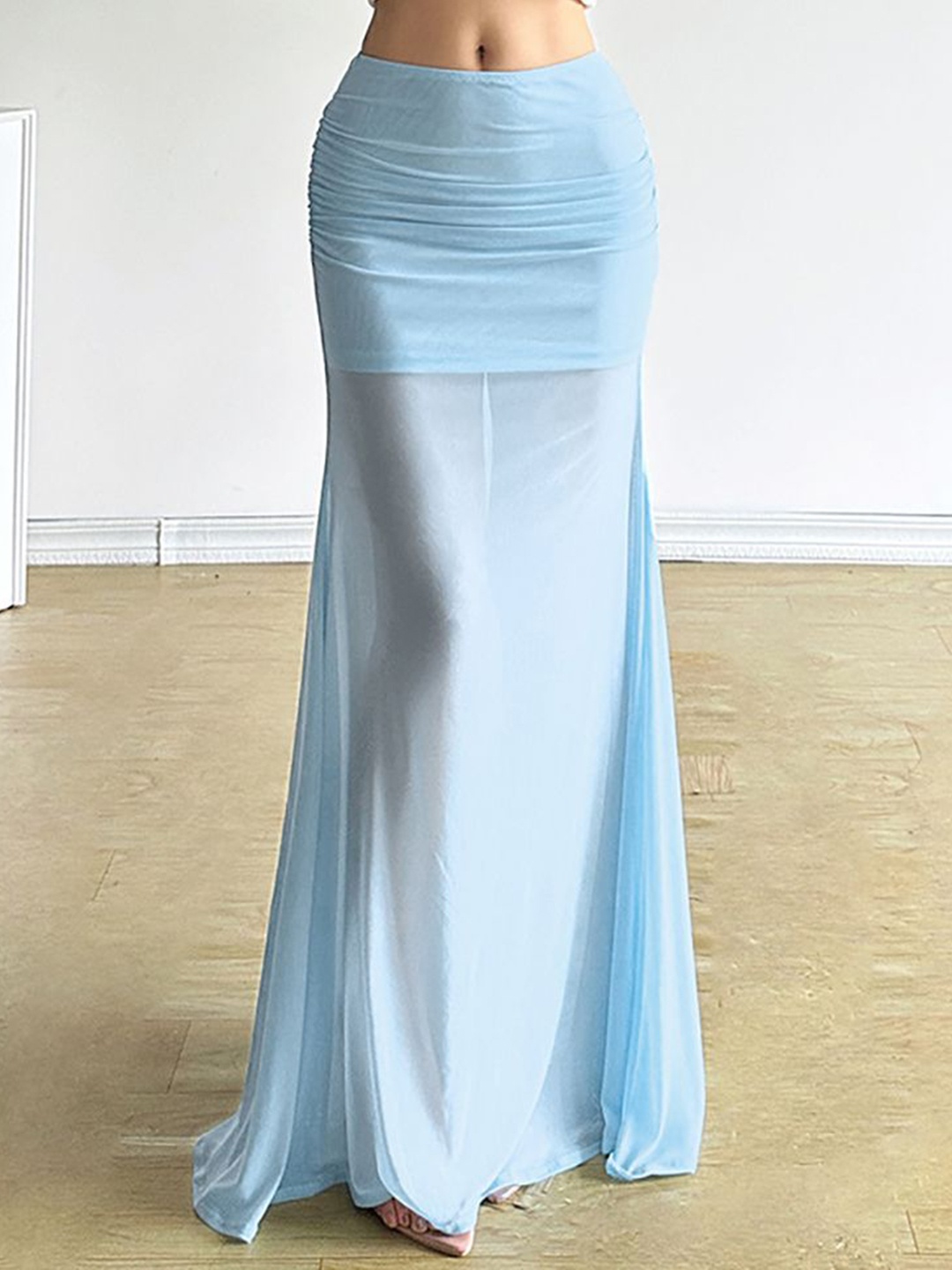 

StyleCast x Revolte Women A-Line Maxi Skirts, Blue