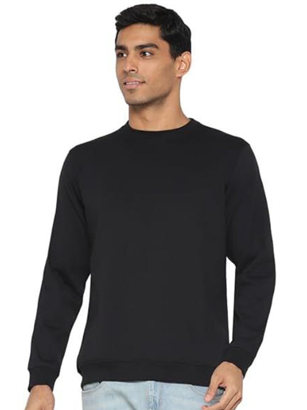 

GAINELL Men Long Sleeves Regular Pullover, Black