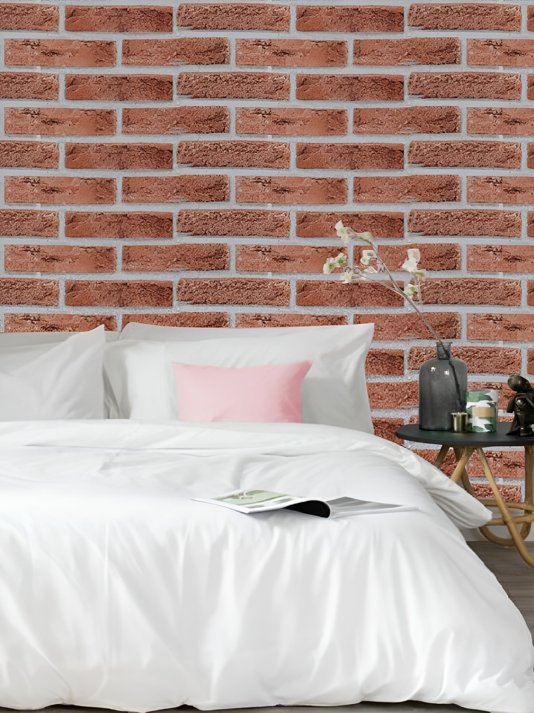 

Asian royal Grey & Brown Printed Waterproof Wallpaper
