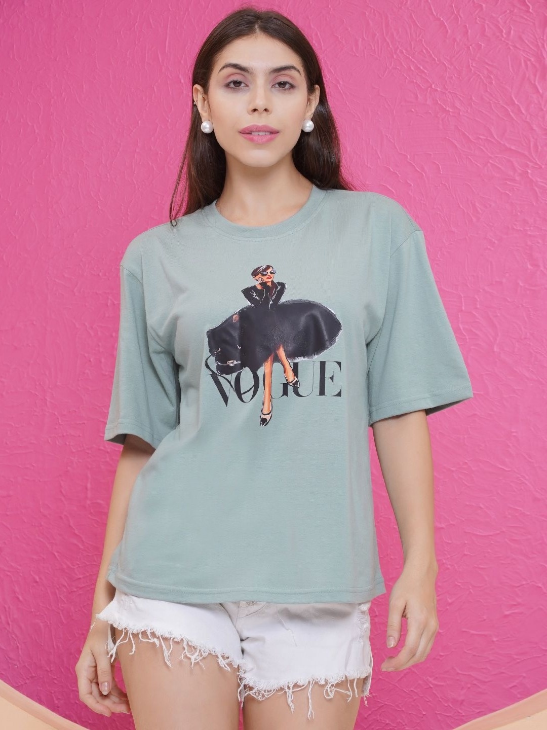 

PUELLA Women Printed T-shirt, Green