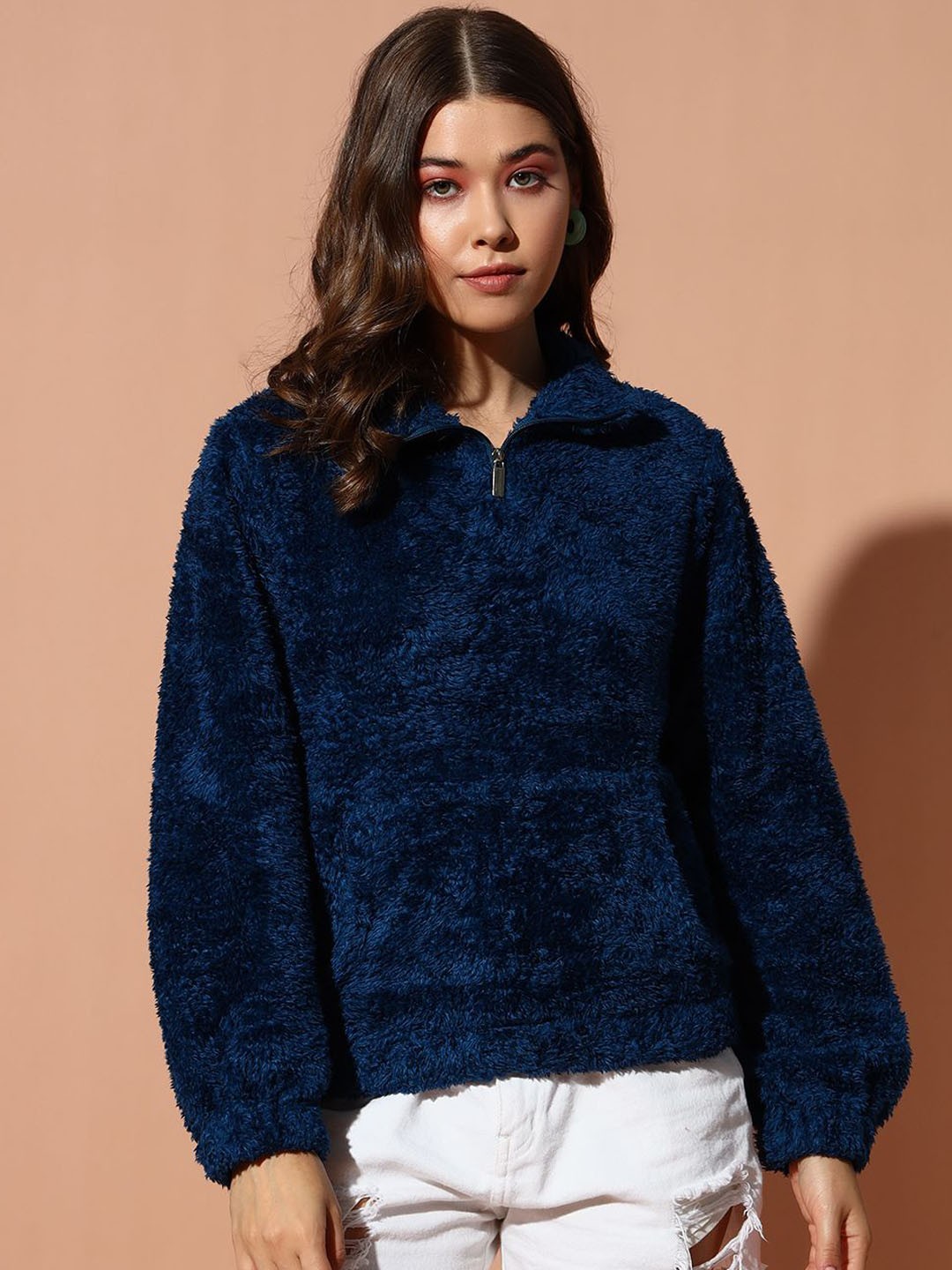 

The Dry State Women Open Front Jacket, Navy blue
