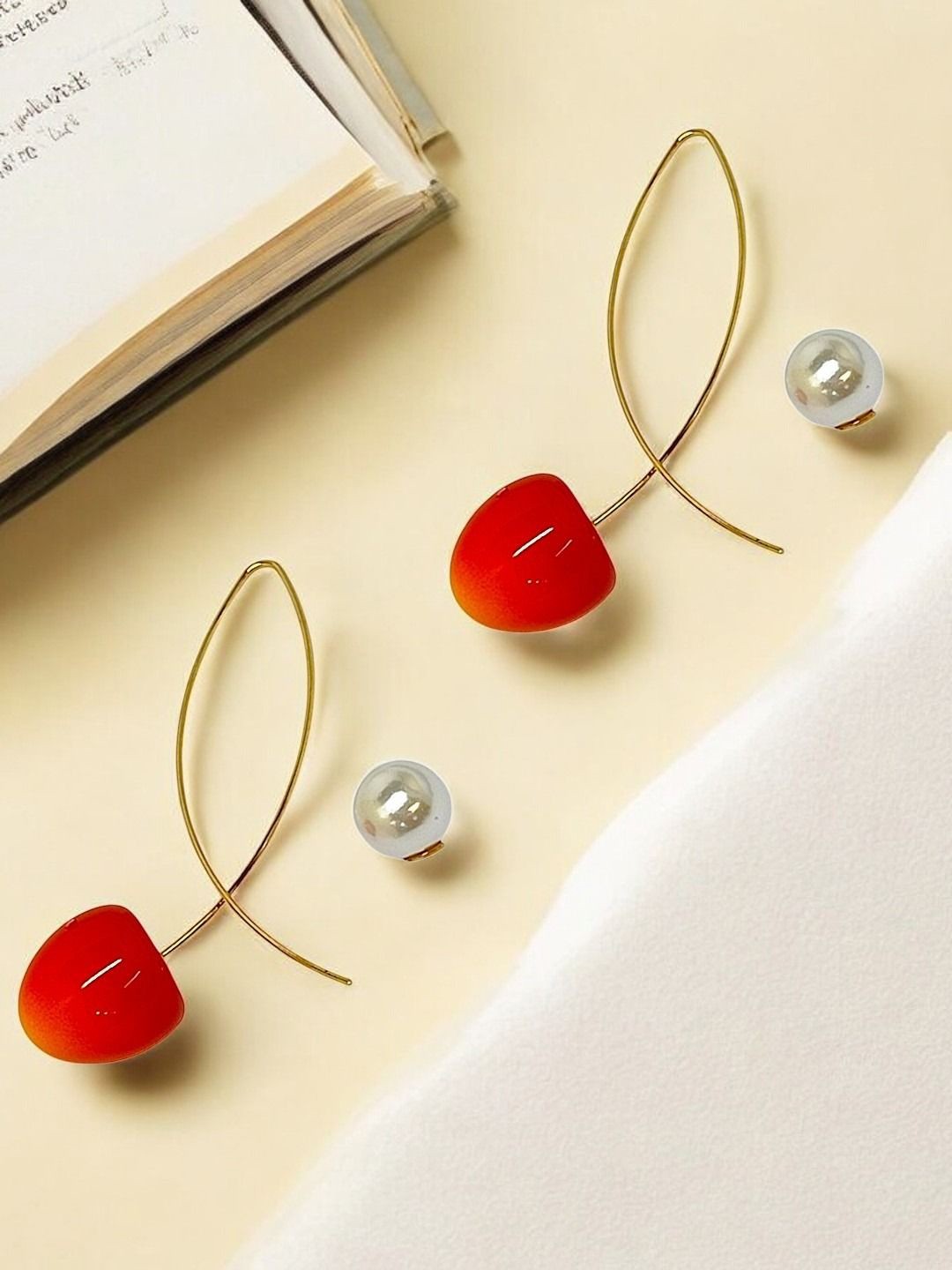 

FEMMIBELLA Classic Drop Earrings, Gold