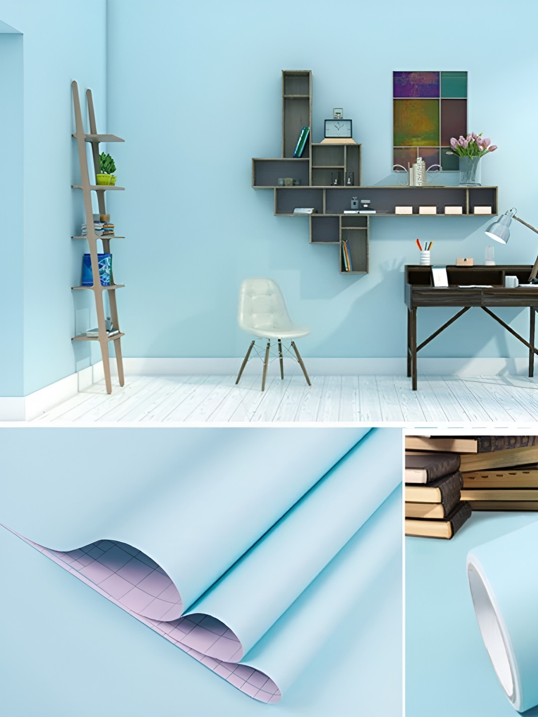 

Asian royal Blue Waterproof Wallpaper