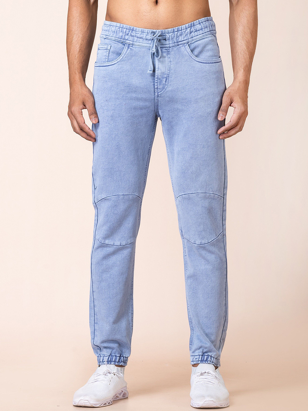 

AFLASH Men High-Rise Light Fade Jeans, Grey