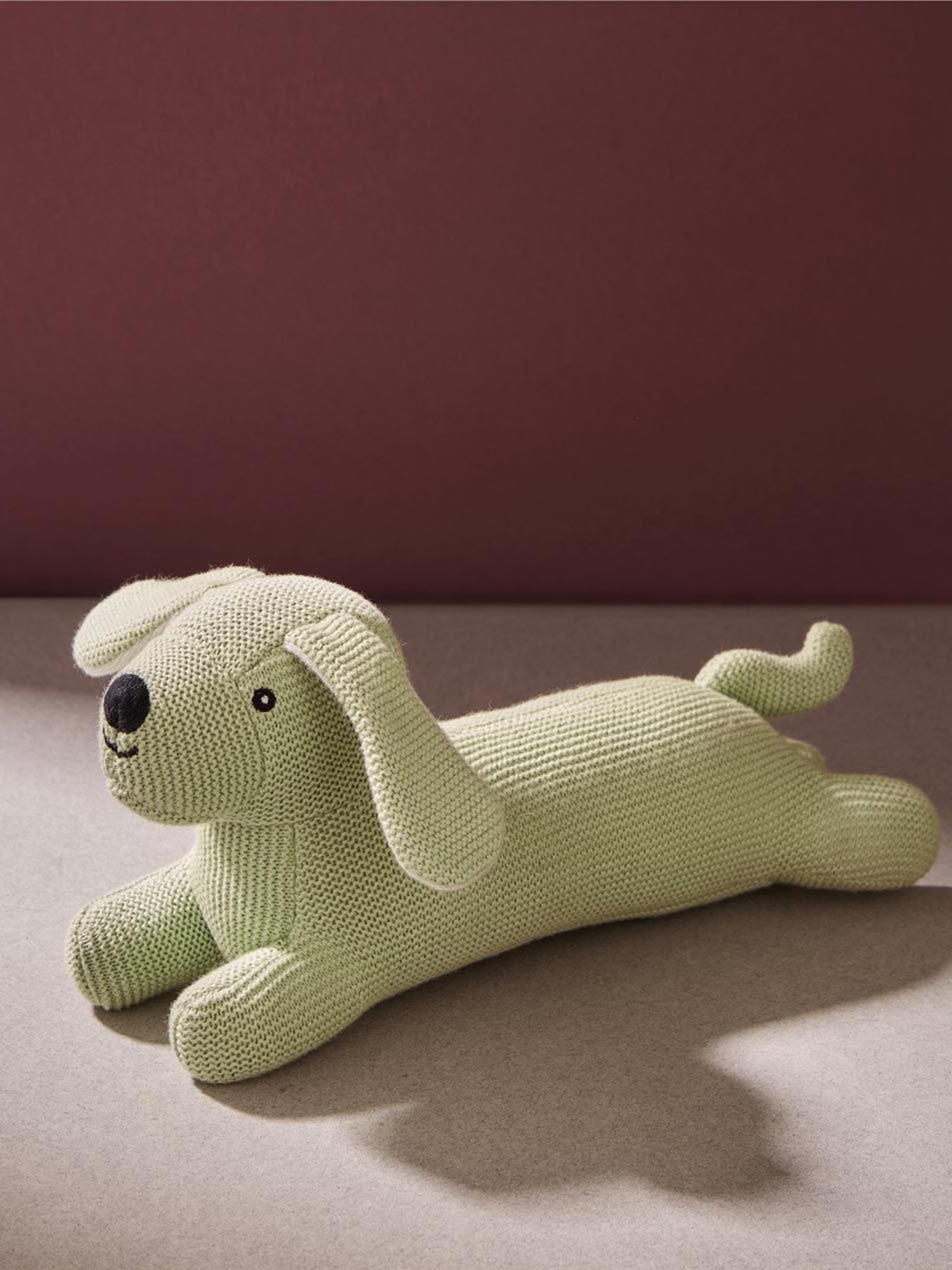 

Fabindia Kids Cotton Microfibre Puppy Soft Toy, Green