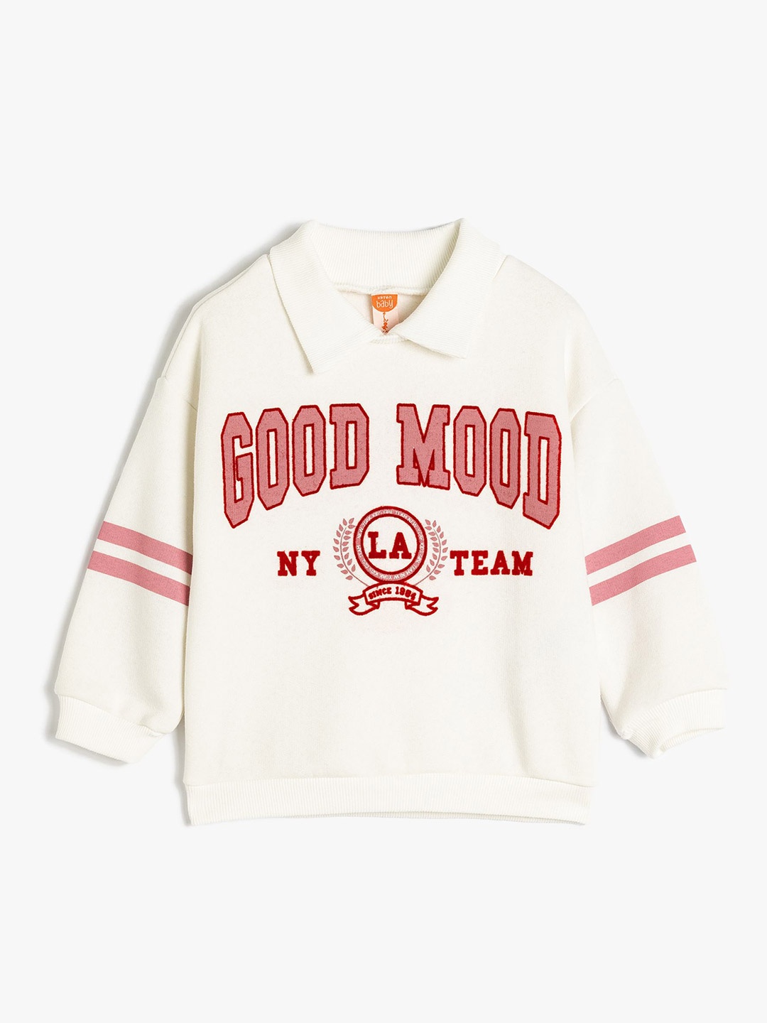 

Koton Girls Printed Long Sleeves Pullover Sweatshirt, Beige