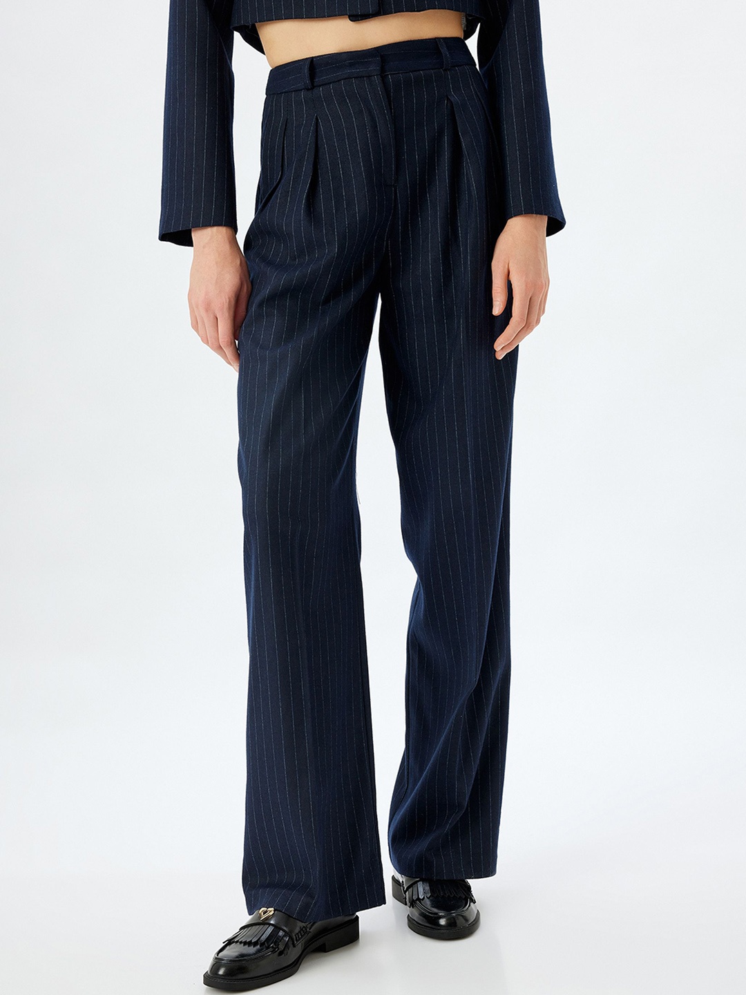 

Koton Women Trousers, Navy blue