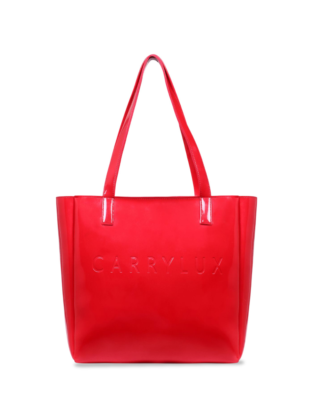 

CarryLux PU Structured Tote Bag, Red
